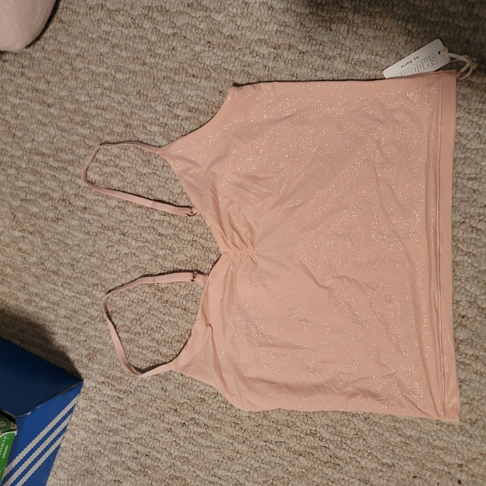 Aerie Sparkly Pink Tank Top